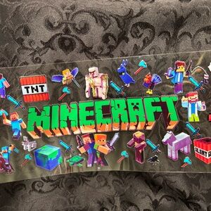 UVDTF transfer stickers set of 2.   Minecraft Themed Sticker Sheet